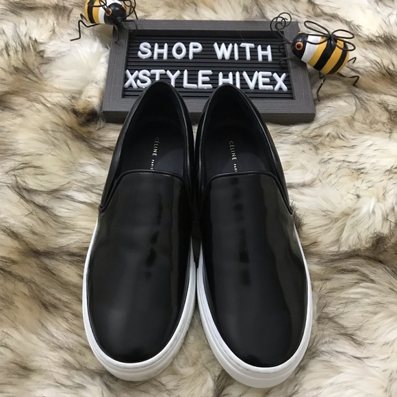 black patent leather sneakers womens